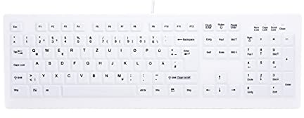 CHERRY AK-C8100 Desinfizierbare Hygienetastatur mit Nummernblock weiß