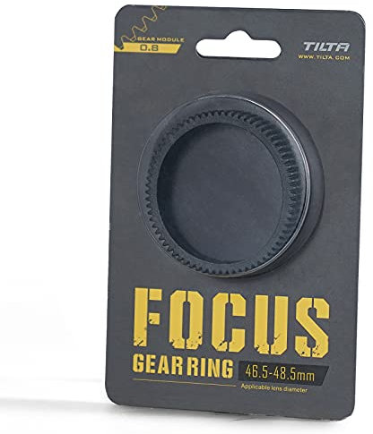 TILTA Seamless Lens Focus Gear Ring φ46,5-48,5 mm für Tilta Mini Follow Focus Nucleus Nano DSLR Camera, 360 ° Rotatio Focus Gear Videokamera Objektiv Zubehör TA-FGR-4648
