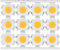 Jenngaoo 12pcs 5W 15-17V COB Chip Lichtquelle, runde LED Chip Emitter Komponente für DIY Scheinwerfer Downlight Deckenlampen Ersatz(Warm Light)