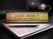 Badgemaster Custom Personalised Engraved Gold Aluminium Office Home Desk Name Plaque Decorated Silver Front Plate Bespoke Modern Gift Teacher Graduate Manager Assistant Executive