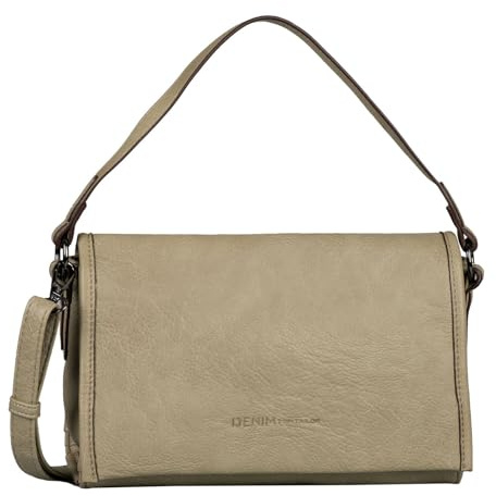 Denim TOM TAILOR, EVI, Damen, Umhängetasche ohne Reißverschluss, S, Sage