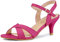 Allegra K Women's Cross Straps Kitten Heel Sandals Hot Pink 6 UK/Label Size 8 US