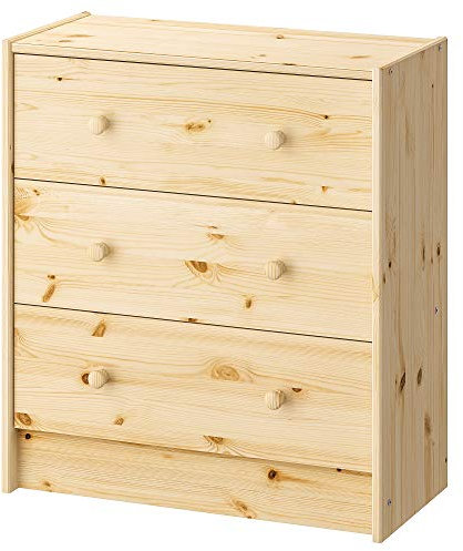 IKEA RAST Kommode mit 3 Schubladen, 62 x 70 cm, Kiefer