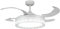 Ventilador con LED Lámpara LED Invisible Ultra Silencioso con Motor DC y Aspas Desplegables con Luz Led 36W Luz Fría/Neutra/Cálida Interiores Plafón lluminación