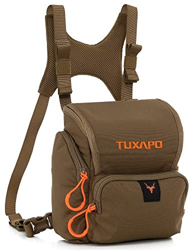 Tuxapo Fernglas-Brusttasche mit Entfernungsmesser-Tasche, Bino-Tasche für Jagd, Wandern, Schießen, Coyote Braun, Einheitsgröße, Jagd