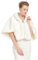 BEAUTELICATE Kunstpelz Bolero Schal Stola Pelz Cape Damen Braut Elfenbein Brautschal Brautjacke fur Hochzeit Winter Abend Festlich (Plus Size -Elfenbein)