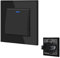 BSEED Interrupteur Va et Vient avec voyant LED,Interrupteur encastrable avec des Griffes,10A 1 Gang 3 Voie Interrupteur à bascule,Interrupteur Mural encastré pour salon, bureau, cuisine-Noir