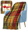 BRAW CLANS TARTANS Decke aus 100 % reiner Wolle, warm, 188 x 157 cm, großes Schottenkaro, Fransen, weich, kariert, gemütlich, Sofa-Überwurf, Camping, Picknick, Reisedecke, Teppich (Buchanan-Herbst)