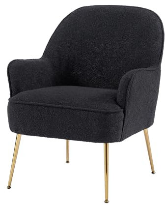 BAÏTA Sessel Marcelino aus Frottee, Anthrazit