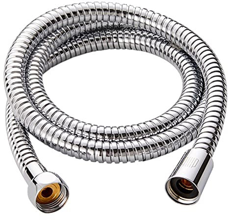 CTCOIJRN Manguera de Ducha Flexible de Acero Inoxidable Plateada, 2M, Superficie Lisa antibobinado, Accesorios de Ducha de baño.