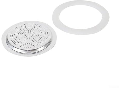 Kit di guarnizioni in silicone e filtro di ricambio per moka e caffettiera espresso (6 tazze)