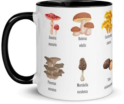 Tazza Fungo Raccolta Raccolta Raccolta Natura Foresta Girolles Escursionismo Porcini Bolet Morilles Tartufo Campagna Tè Caffè Originale Tazza Girolles Chanterelles Papi Nonna