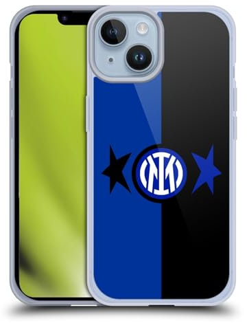 Head Case Designs Offizielle Inter Milan Schwarz & Blau IM 2Stars Gelhülle [Militärischer Schutzgrad] Kompatibel Mit Apple iPhone 14 Und Kompatibel Mit MagSafe