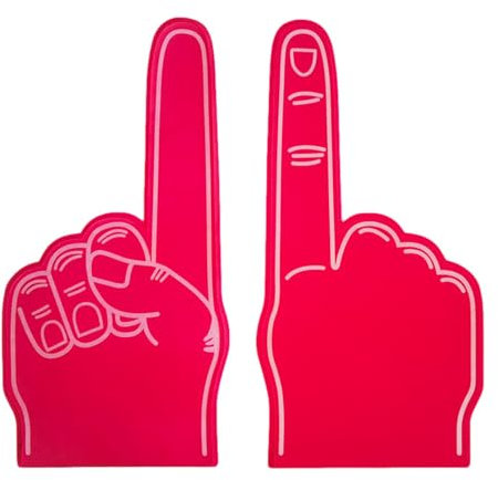 Gladiators Foam Finger - 45,7 cm Sport Fan Riesen Schaum Hand | Sport Foam Fan Finger | Großer Schaumstoff Hand Zeigefinger für Sport, Cheerleading, Events, Spiele, Schulen