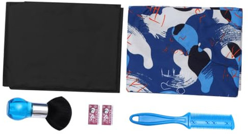 HONMEET 4pcs Hair Cutting Apron Set for Boys and Girls Boys and Girls Haircut Set Comb Duster Brush