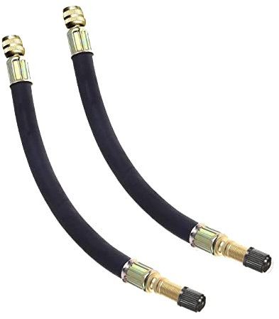yuentoen Flexible Gummi Verlängerung,Ventilverlängerungen,Ventilverlängerung Adapter mit Ventilkappe, für universelle Autos, LKWs, Motorräder, Fahrräder (210 mm) 