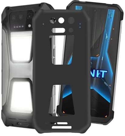 KJYFOANI pour Unihertz 8849 Tank 2 Pro Coque, Noir Souple Silicone Ultra Mince TPU Cover Protection Case, Antichoc Anti-Rayures Bumper Housse Etui pour Unihertz 8849 Tank 2 Pro (6.79) - Simple