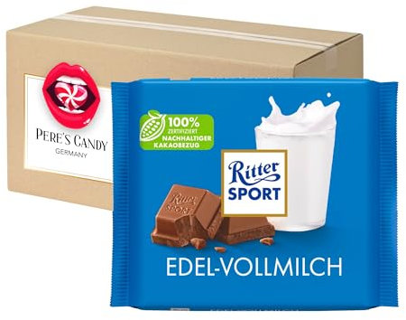 Pere's Candy Bundle für 5 x 100g Edel Vollmilchschokolade Tafel Schokolade + Pere's Candy Notepad DIN A7-25 Blatt