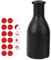 Billard-Shaker-Flasche, 6,5 X 2,9 Zoll Gummibälle, Pool-Würfelbox mit 16 Nummerierten Zählkugeln für, PEA (Black)