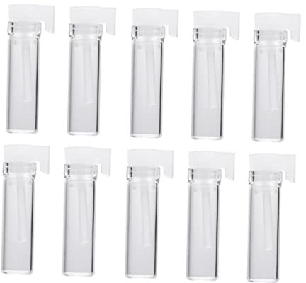 MAGICLULU 500piezas Mini Botella De Vidrio Rellenable Perfume Cosméticos Práctica Viaje Camping Senderismo