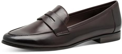 Marco Tozzi Damen Slipper weiches Feel Me Fußbett Leder weiches Innenfutter Bequem