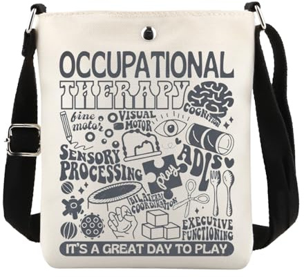 KUIYAI Ergotherapeuten-Geschenk, Ergotherapie-Umhängetasche, OTA-Geschenk, Day to Playotuk, modisch