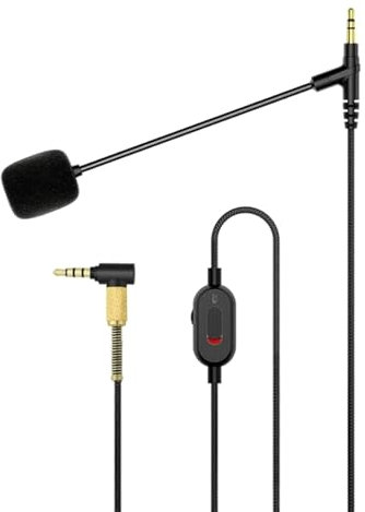 3.5mm To 3.5mm Cable Boom Microphone Cable For 1000XM5 XM4 Headphones Cord With Volumes Control For Gamers