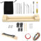 Paracord Jig DIY Wood Bracelet Maker Wristband Knitting Tool Sets Adjustable Length Wooden Parachute Cord Braiding Making Tools
