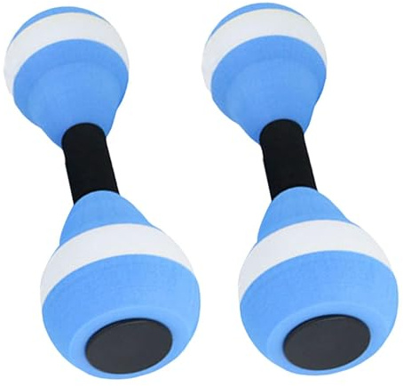 Exercise Dumbbells - 2pcs Aquatic Water Dumbbells | High-Density Dumbest Set Men | Soft Padded Water Weights For Pool Exercise | EVA Foam Dumbbell Set | Water Aqua Fitness Barbells For Strengthen
