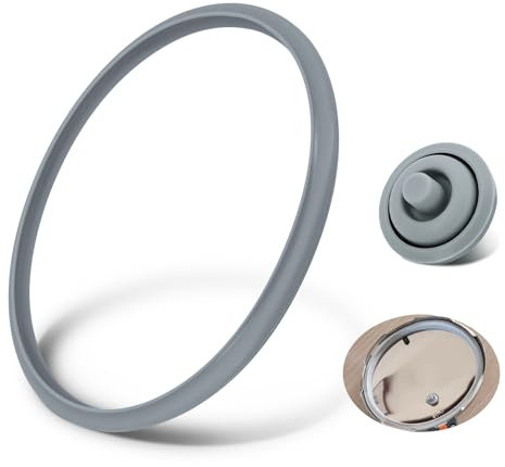 Anelli di tenuta per pentola a pressione WMF Perfect di ricambio – Anelli in gomma per pentola a pressione 22 cm e guarnizione per WMF Perfect e Silit Sicomatic, adatti per Pressure Cooker 3 l/4,5 l