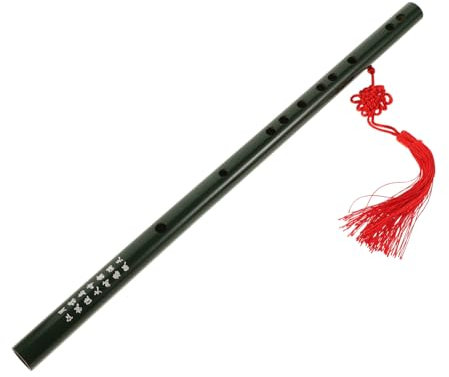 YARNOW Chinese Instrument for Flute China Style Adults Introductory Beginner Students Classic Musical Instrument Long Traditional Chinese Musical Instrument Dizi Low Whistle Green Bamboo