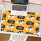 MESHIZIY Gaming Mouse Pad, ratón de Pad 75 x 40 cm,Perro Papillon de Raza Francesa, Colorido y sin Costuras,sin Distancia y Mouse Impermeable, para computadora