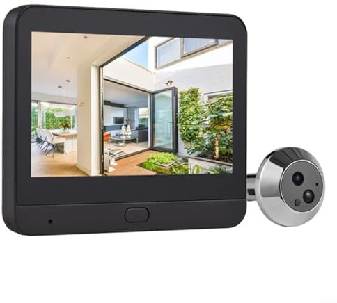 UTTASU Smart Digital Türspion Kamera mit 4,3 Zoll Bildschirm 1080P HD WiFi Türklingel Kamera Bewegungserkennung 180 Tage Akkulaufzeit 128G Speicher