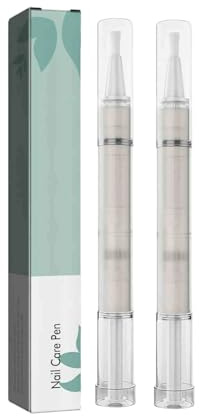 Nail Care Pen Nail Fungus Pen Natural Tea Tree Oil & Aloe Vera Infused Care Pens, Nail Growth Oil Cosmetic Care, Cared Fingernails, Toenails, 20 ml (2 Pieces)
