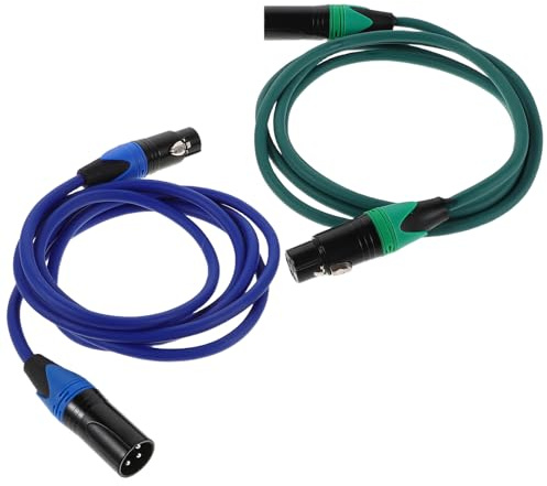 TOGEVAL 2piezas Cable de Micrófono Xlr Macho Hembra Cables para Monitor de Estudio Grabación y Actuación Escenario