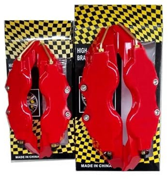 8 Colors 2 * 2pc ABS Plastic Disc Brake Caliper Cover Custom Car Logo For Front And Rear Car Styling(5,2 size L and 2 pcs M,No logo)