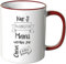 WANDKINGS® Tasse, Schriftzug Nur die allerbesten Mamis Werden zur Oma befördert. - ROT