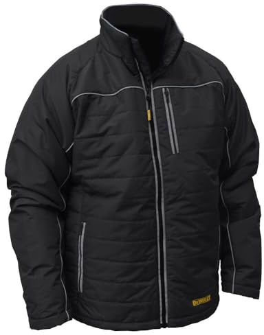 DEWALT DCHJ075D1-M Heated Quilted Soft Shell Jacket, M, Black