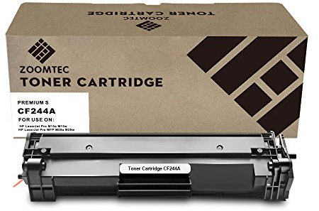 ZOOMTEC (Neuester Chip) CF244A 44A Tonerkassette kompatibel mit HP Laserjet Pro M15a M15w M16a M16w, HP Laserjet Pro MFP M28a M28w M29a M29w (1 Schwarz)