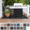 Floordirekt Grillmatte Bodenschutz Grillteppich, Grillunterlage, Grillschutzmatte für Gasgrill & Holzkohlegrill für Outdoor und Garten - Schwer entflammbar 90 x 180 cm Ferrara