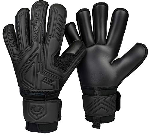 Renegade GK Fury Goalie Gloves (Sizes 7-11, 7 Styles, Level 4) Pro-Tek Fingersaves | 4mm Giga Grip | High Perf. Pro-Level Goalkeeper Glove | Superior Grip, Protection, & Comfort | Adults, Juniors
