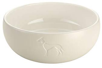 HUNTER Keramik-Napf LUND, Farbe: weiß, Keramiknapf mit Silikonrand, sicherer Stand, edles Design, pflegeleicht & spülmaschinenfest, Größe: 310 ml