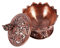 Räuchergefäß Vintage Backflow Smoke Stick Kegelhalter Home Decoration Hot(Rote Bronze)