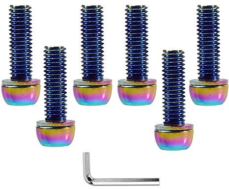 DAZISEN Bike Stem Bolts - 6 PCS Edelstahl Mountainbike Schrauben MTB Schrauben, M6*19