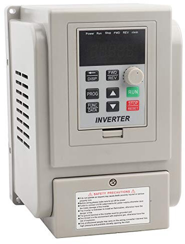 VFD Variateur de Fréquence 220V 4KW, Monophasé 220VAC Entrée, Triphasé Sortie, Contrôleur de Vitesse à Variateur de Fréquence VFD Monophasé Triphasé pour Moteur 220V,Convertisseur de fréquence