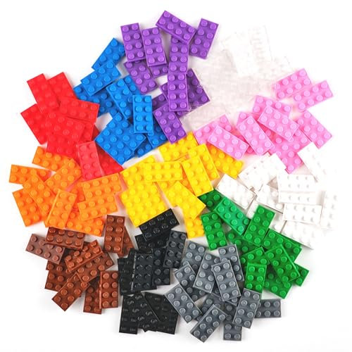 Strictly Briks Classic Briks Building Starter Kit - Compatible with LEGO Blocks, Compatible with LEGO Base Plates - 2x4in, 5x10cm, 12 Colors, 144 Pieces