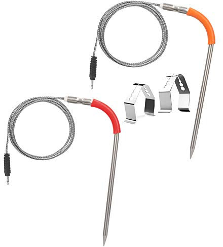 Ersatzsonde für Weber iGrill 2 iGrill 3 Thermometer und Weber iGrill Mini & iGrill Pro Ersatzsonde (rot-orange)