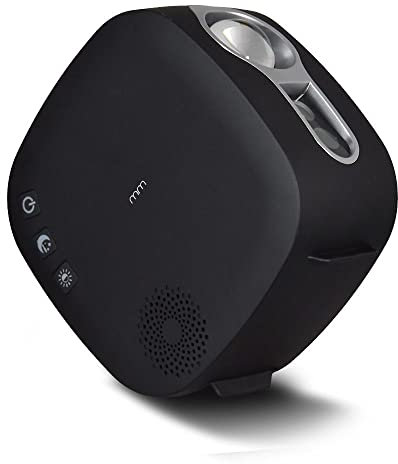 MikaMax, Twilight Projektor, Sternenhimmel Projektor mit Bluetooth, Kompatibel mit Google Home und Alexa, Sprachsteuerung, Milchstraße, Sterne, Wolken und Mondhimmel, Farbige Beleuchtung.