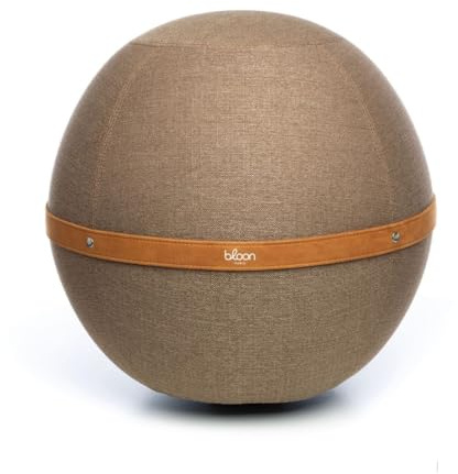 Bloon Sitzball für Büro, ergonomisch, gegen Rückenschmerzen oder Ischias, bequem für Telearbeit oder Gaming – Ballstuhl/Seat Ball 55 – 65 cm Durchmesser (Trufa, X-Large)