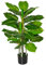 HOMCOM Planta Artificial Hoja Perenne Altura 95 cm con 33 Hojas Realistas en Maceta de Cemento Árbol Artificial para Interior Decoración Salón Oficina Verde